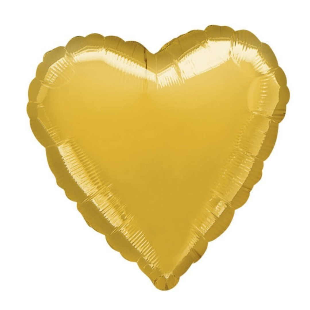Heart Shape Foil Gold