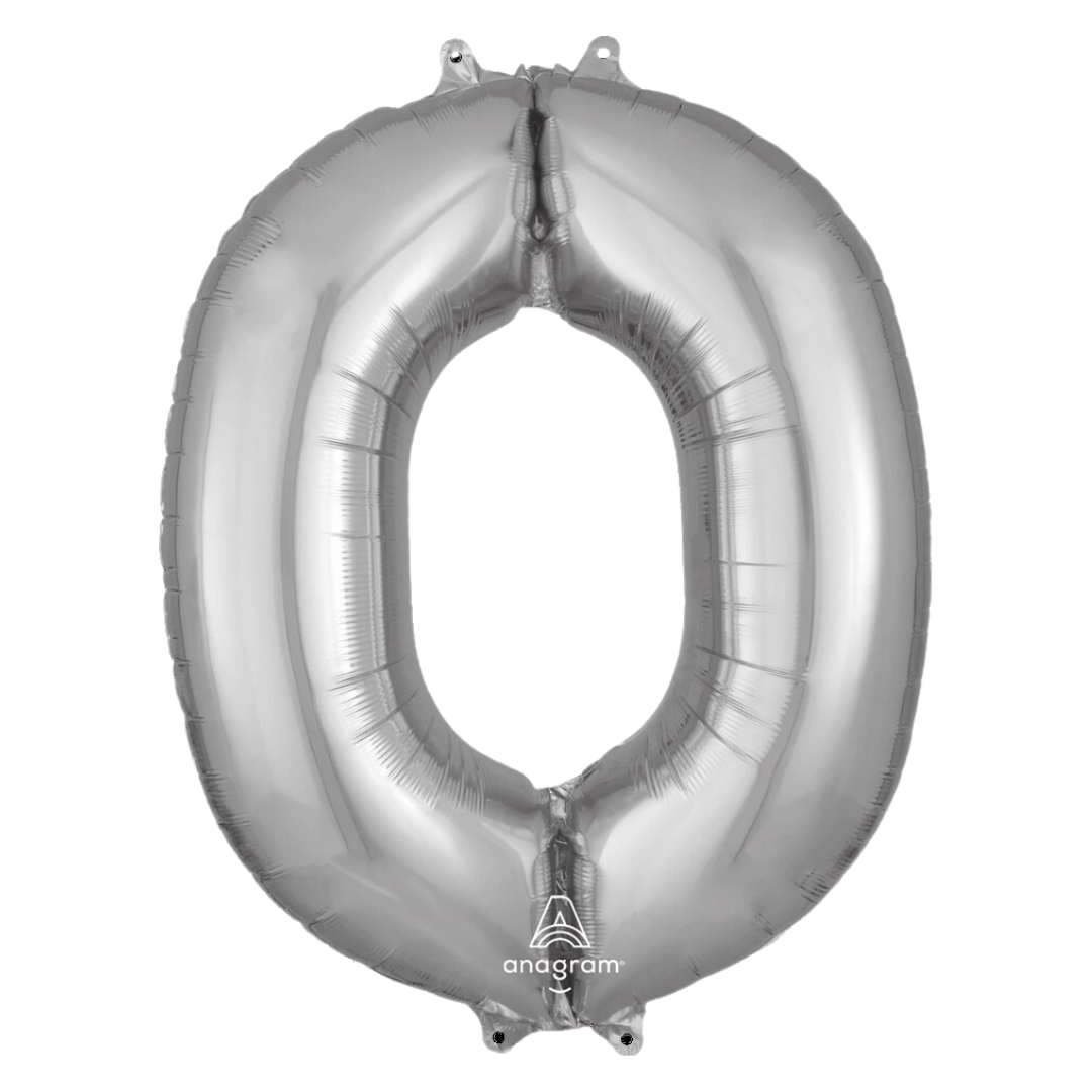 Foil Silver Letter O