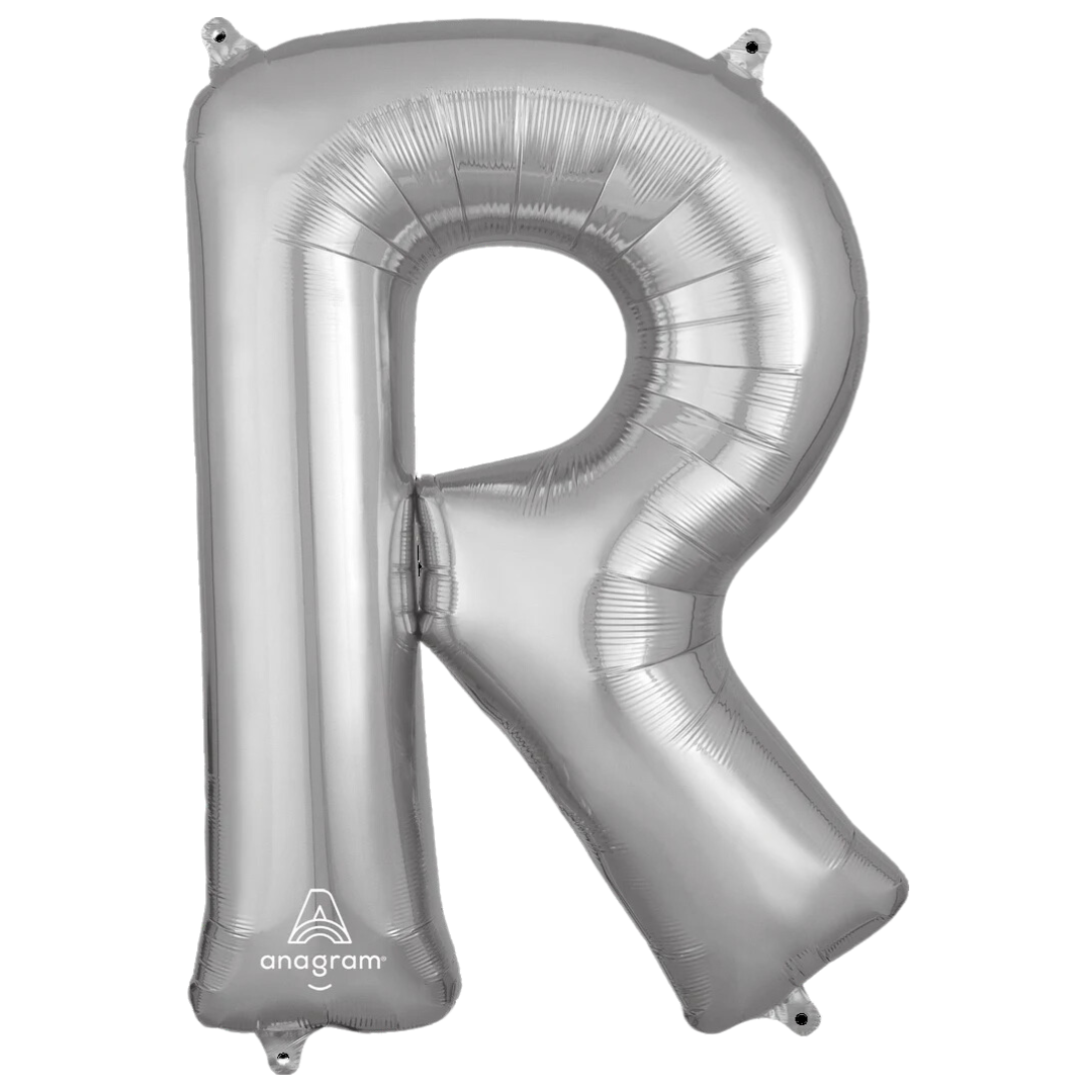 Foil Silver Letter R
