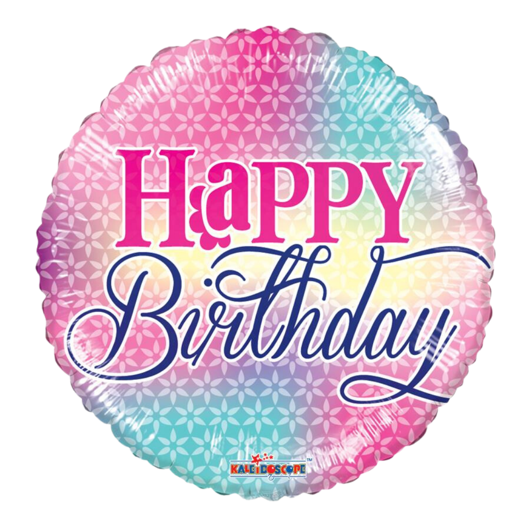 Feliz cumpleaños, colores de niña