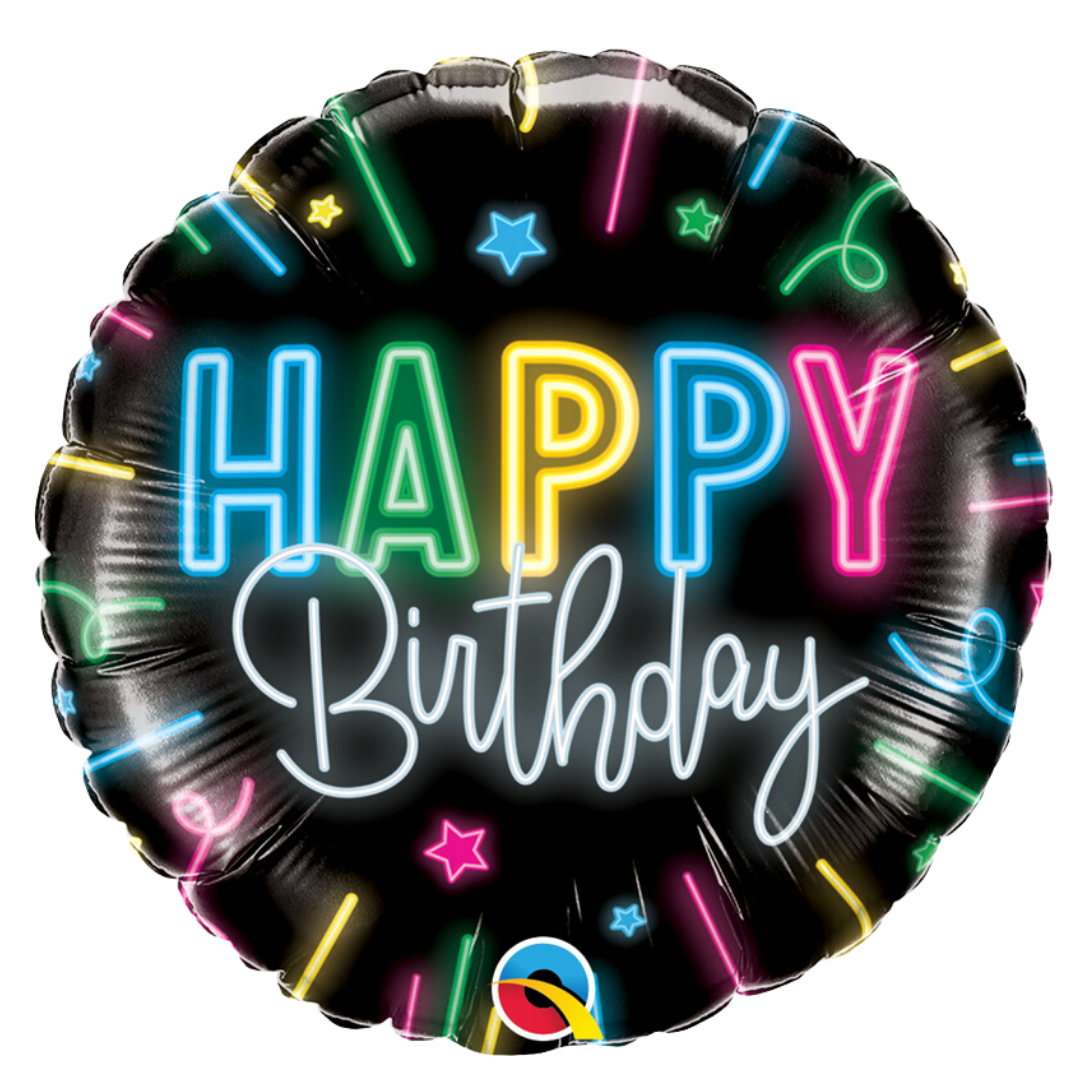 Happy Birthday Neon Glow