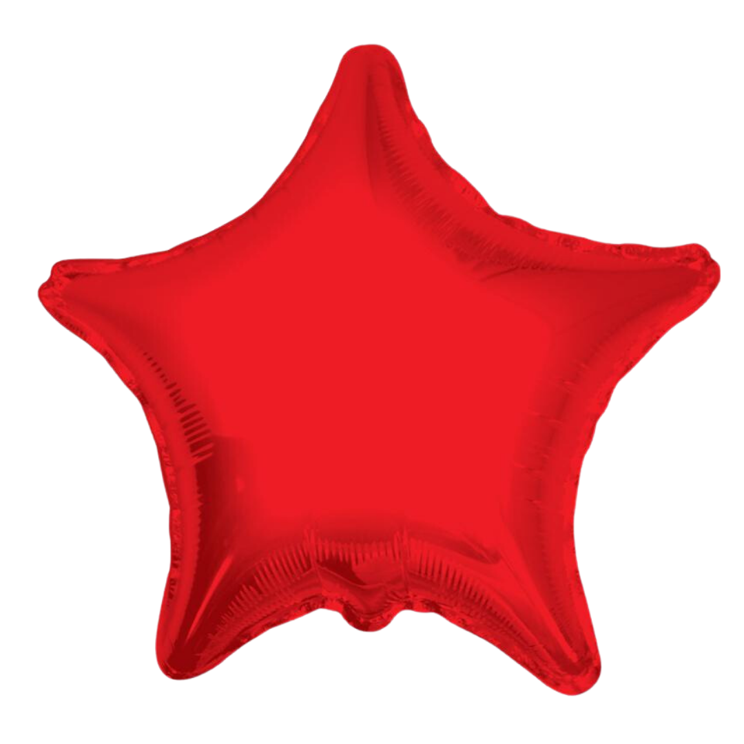 Star Shape Foil Red