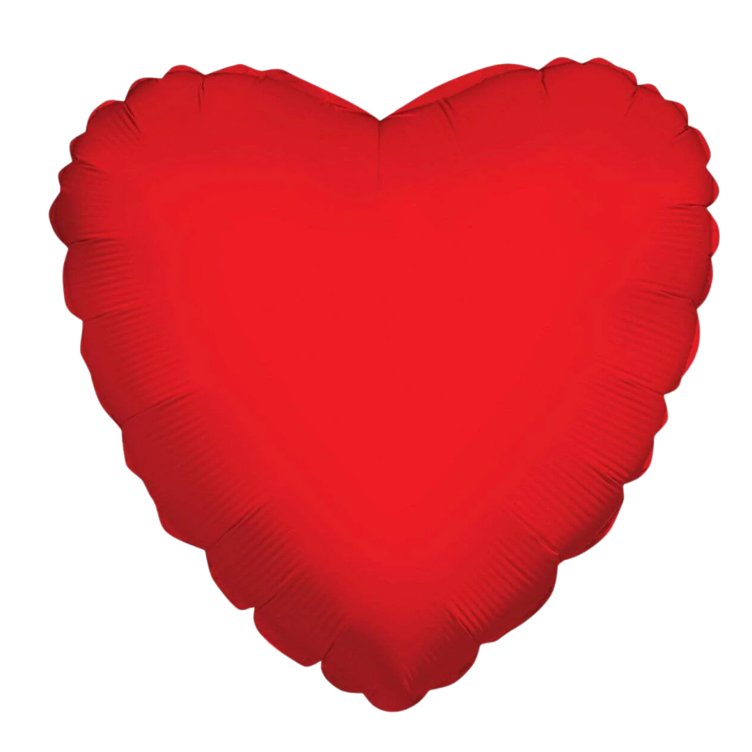 Heart Shape Foil Red