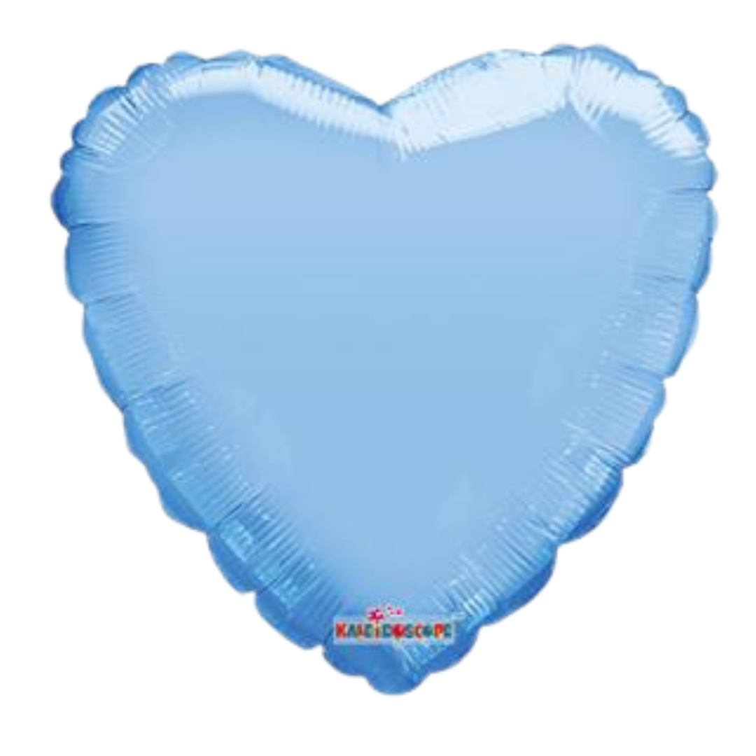 Heart Shape Foil Blue Macaron