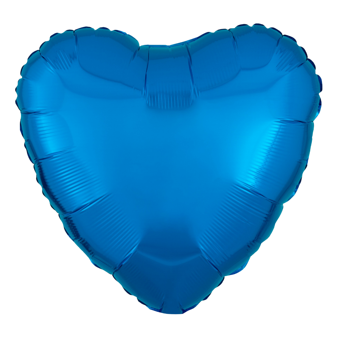 Heart Shape Foil Royal Blue