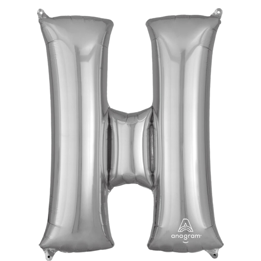 Foil Silver Letter H