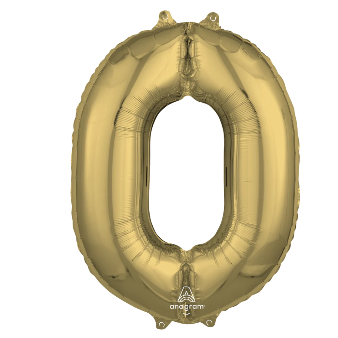 Foil White Gold Number 0
