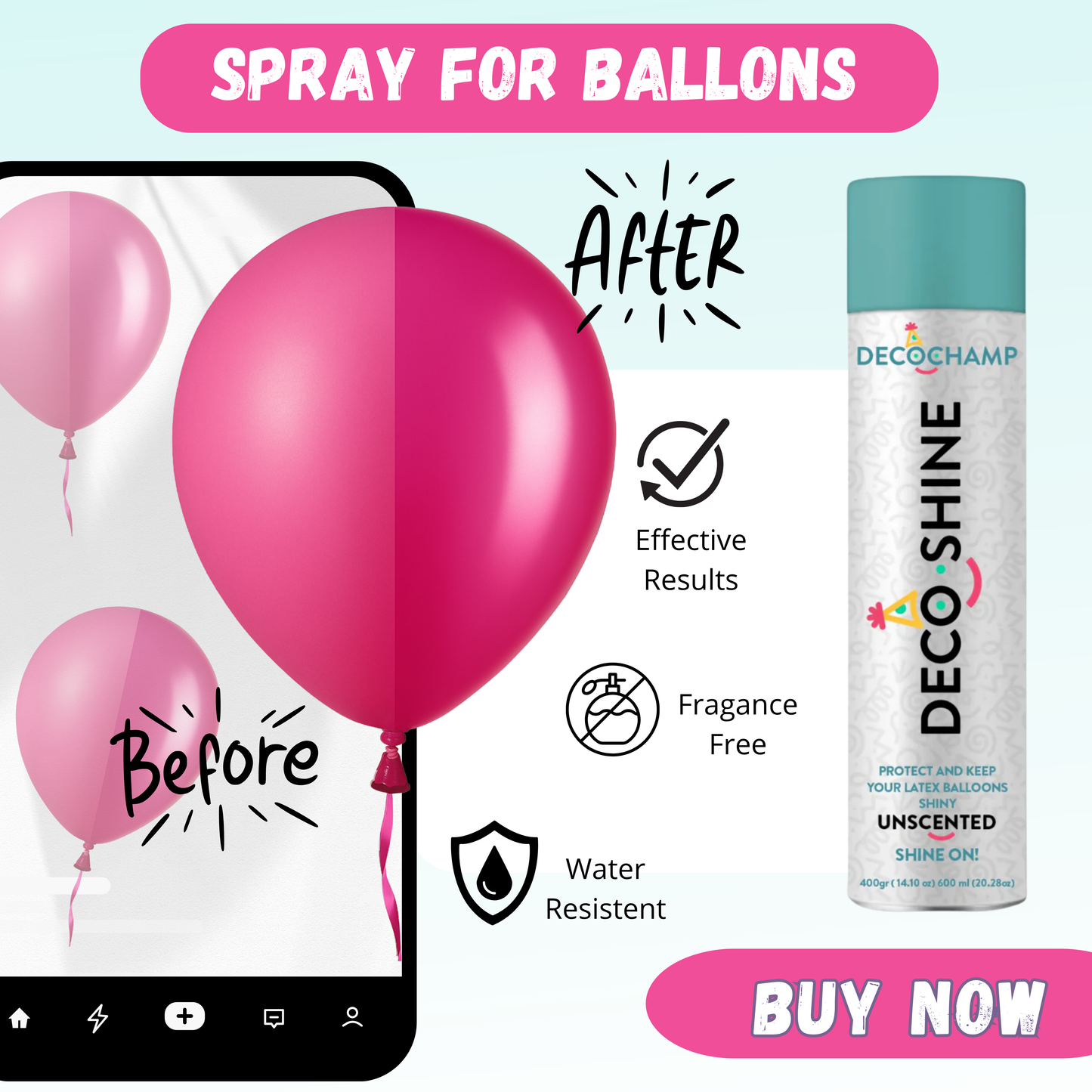 Deco Shine Balloon Spray