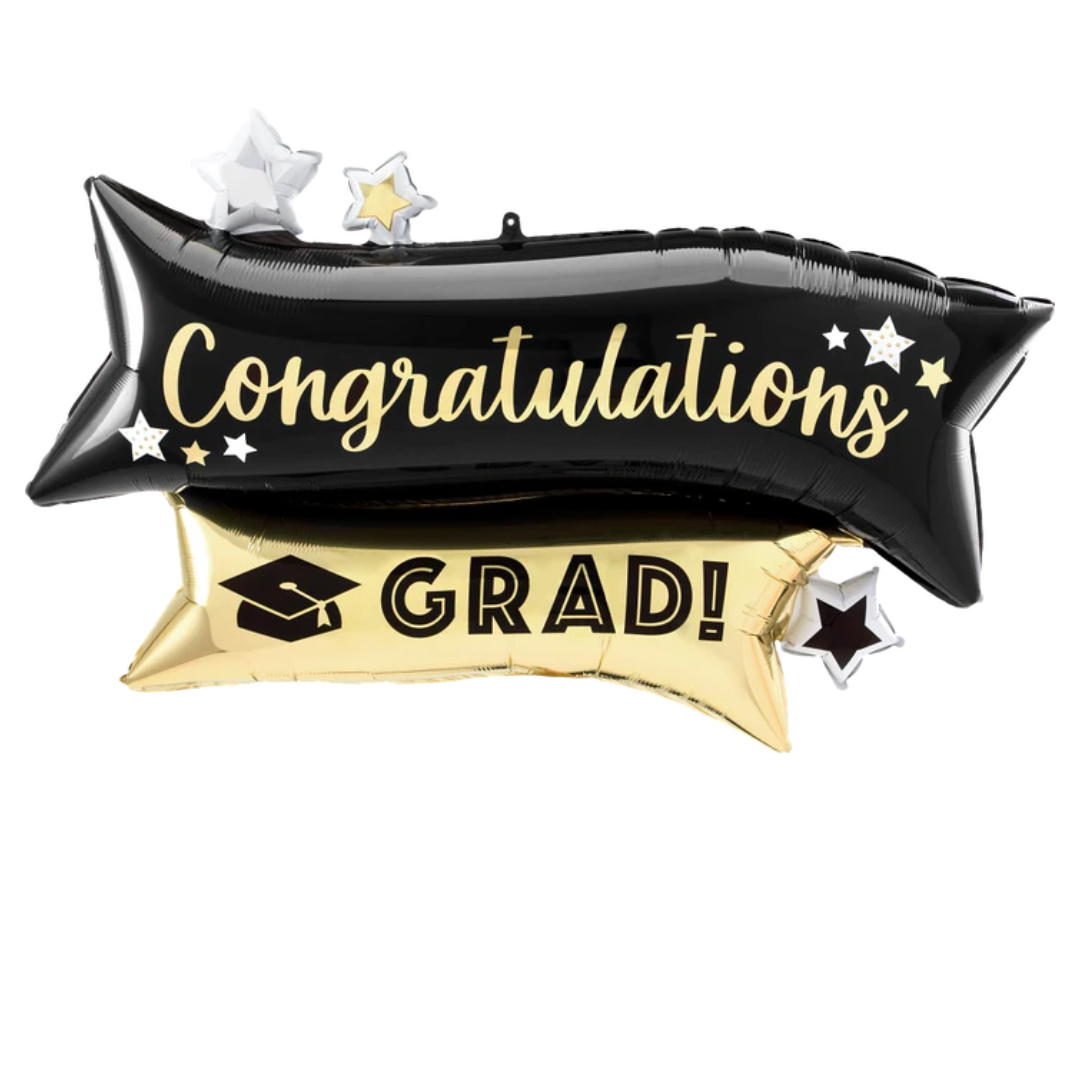 Felicitaciones Grad Gold & Black