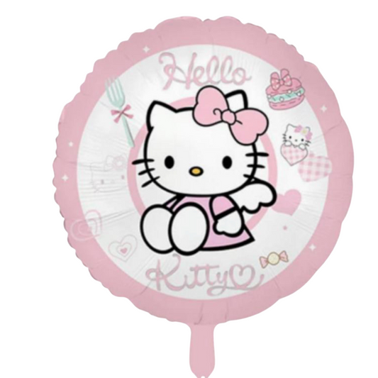 Round Foil Balloon  Hello Kitty Pink 18"