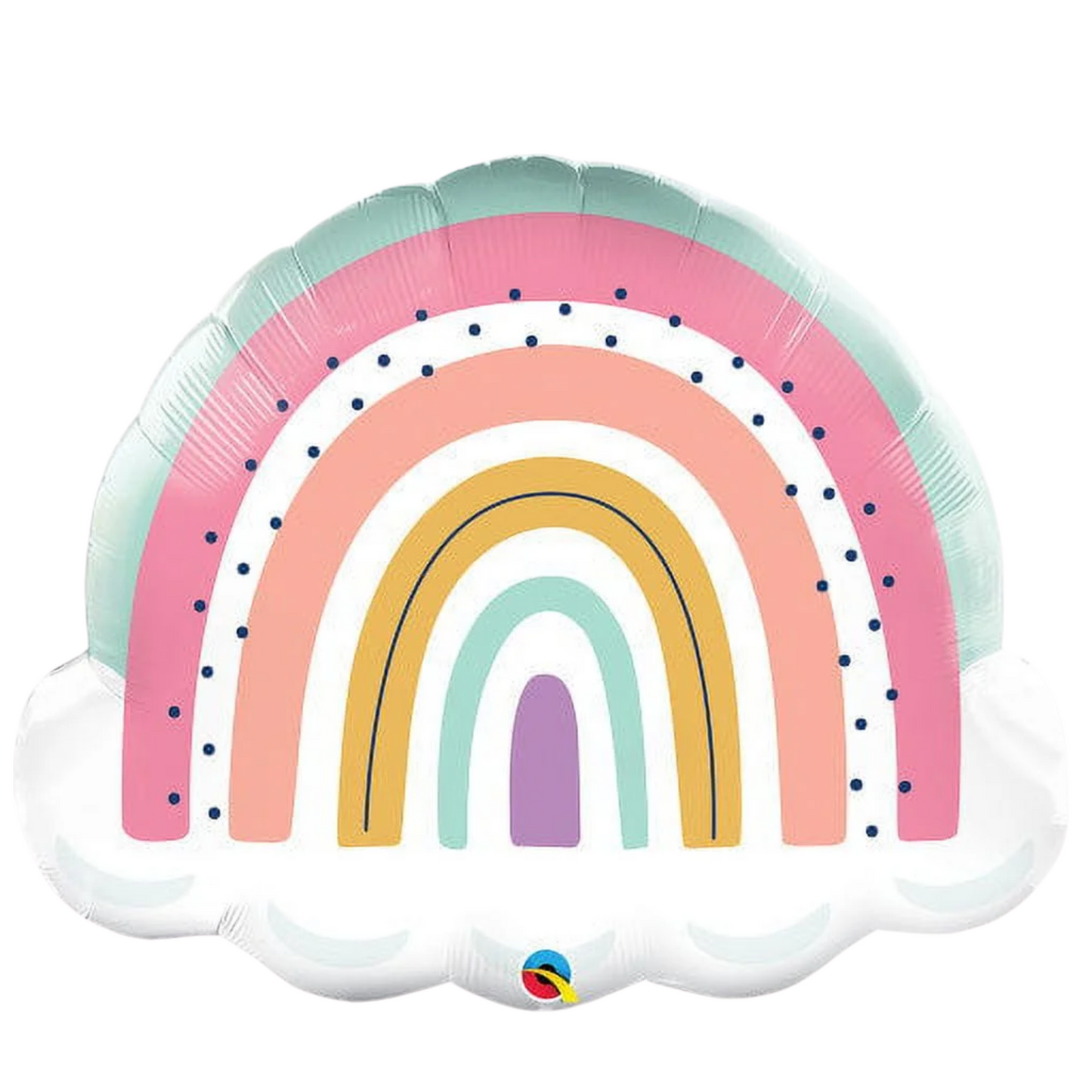 Pastel Rainbow with Clouds