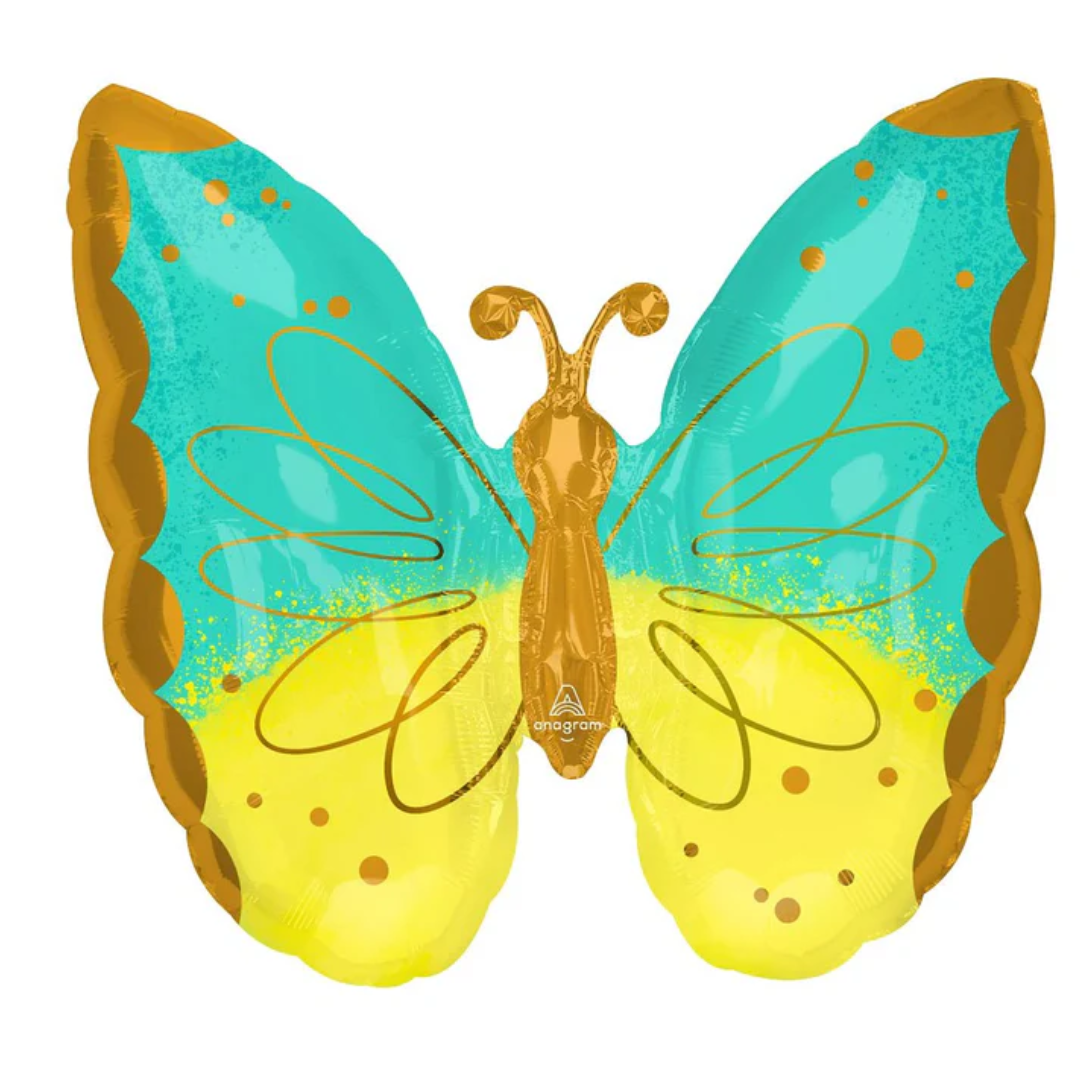 Mint & Yellow Butterfly