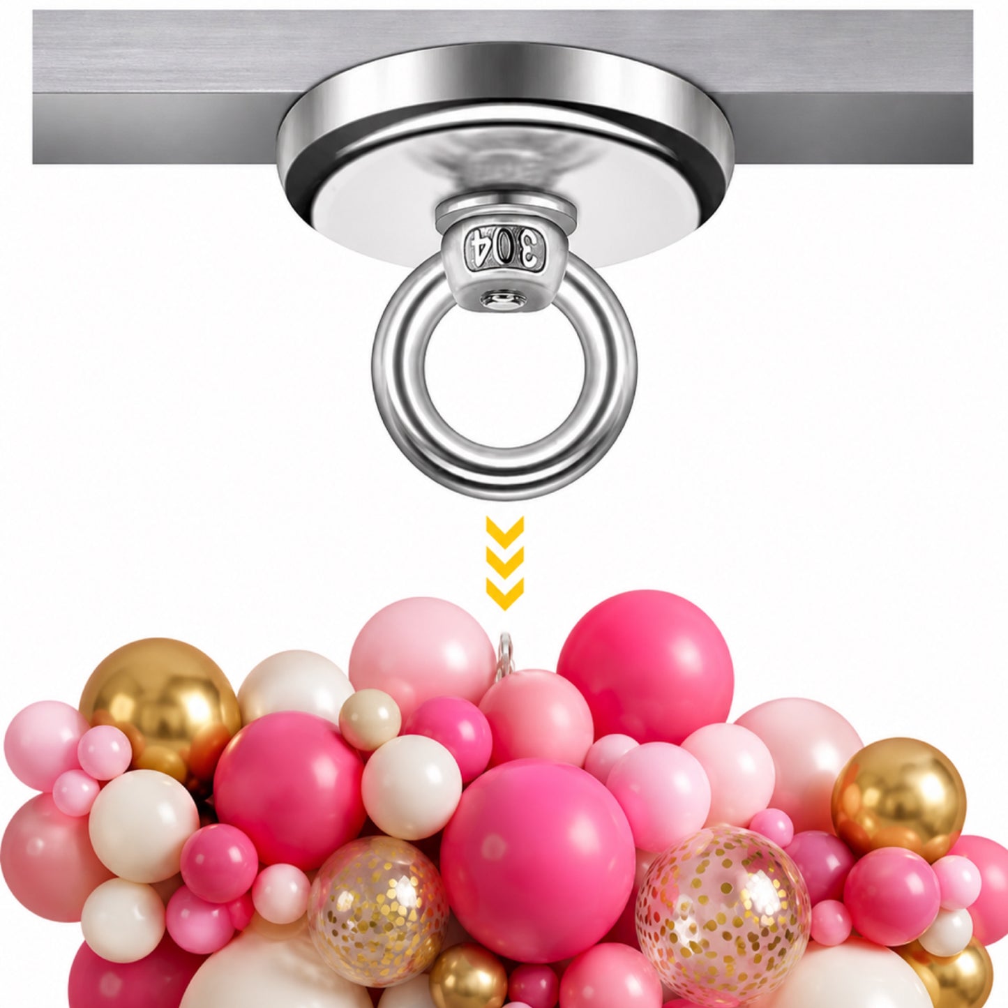 Pack de 12 Ganchos Magnéticos para Decoración con Globos