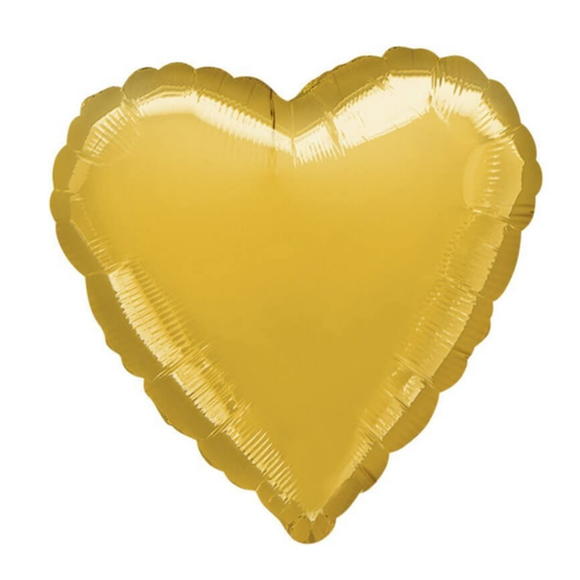 Heart Shape Foil Gold