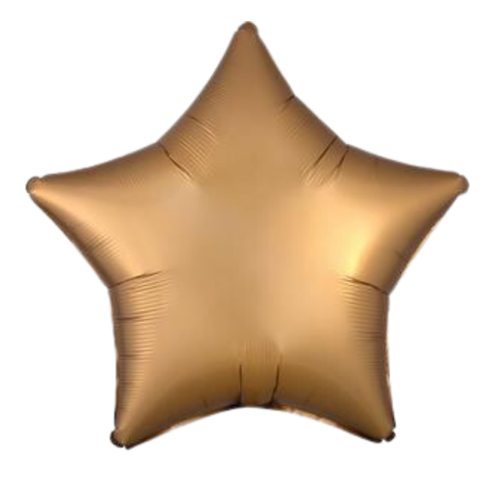 Star Shape Foil Satin Gold