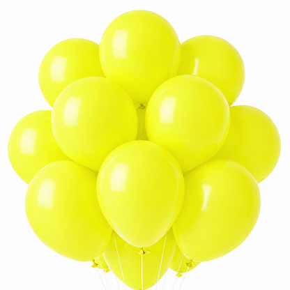 Globo de látex amarillo