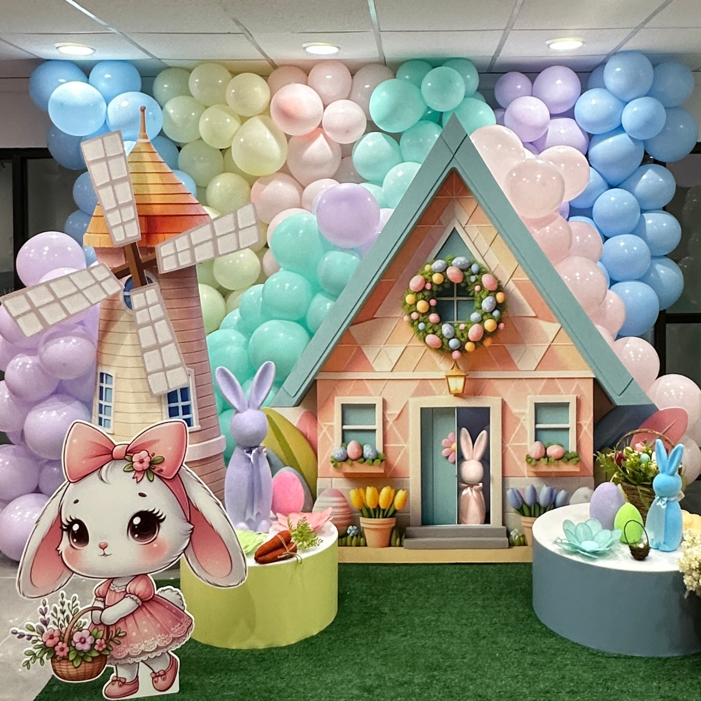 Globos de látex color marfil