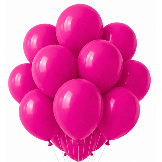 Globo de látex fucsia