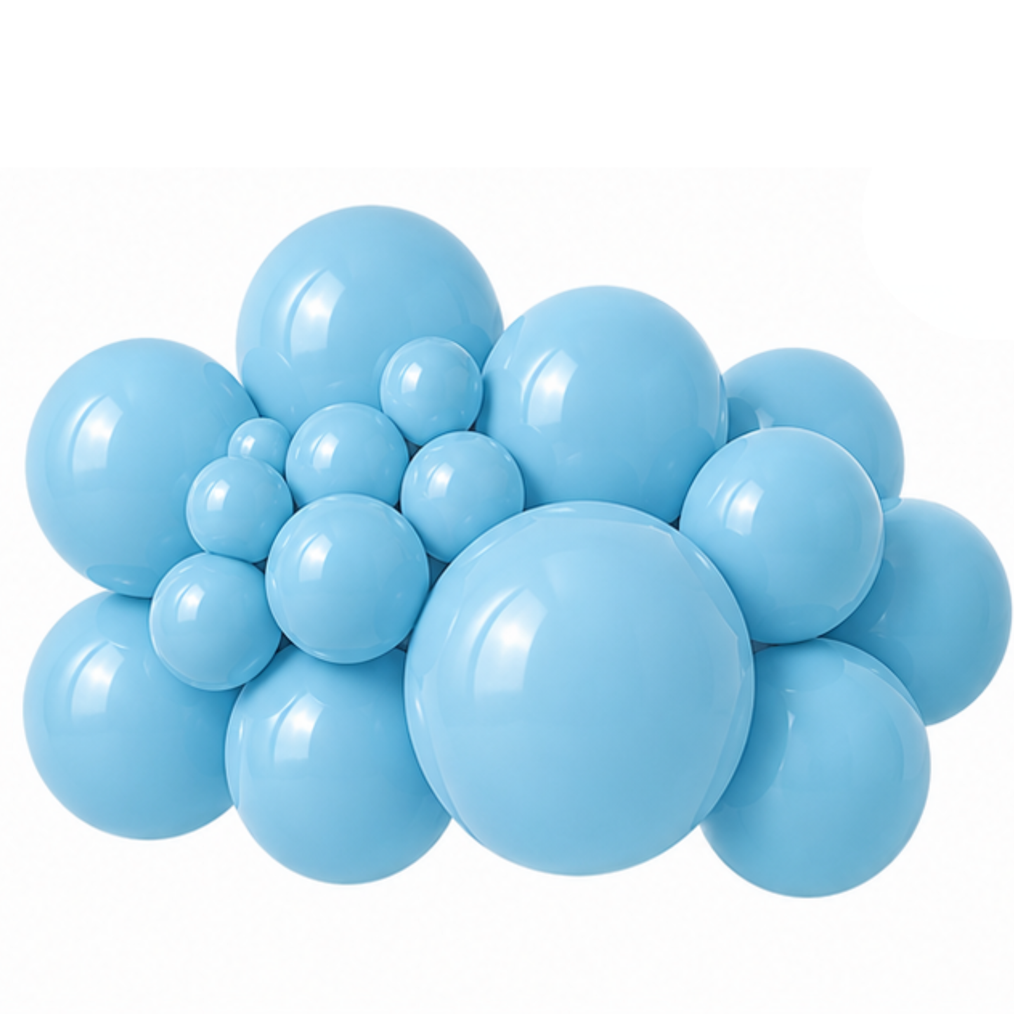 Globo de látex azul bebé