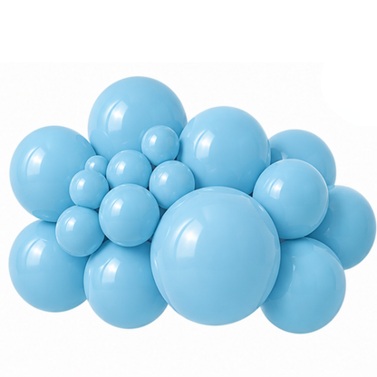 Globo de látex azul bebé
