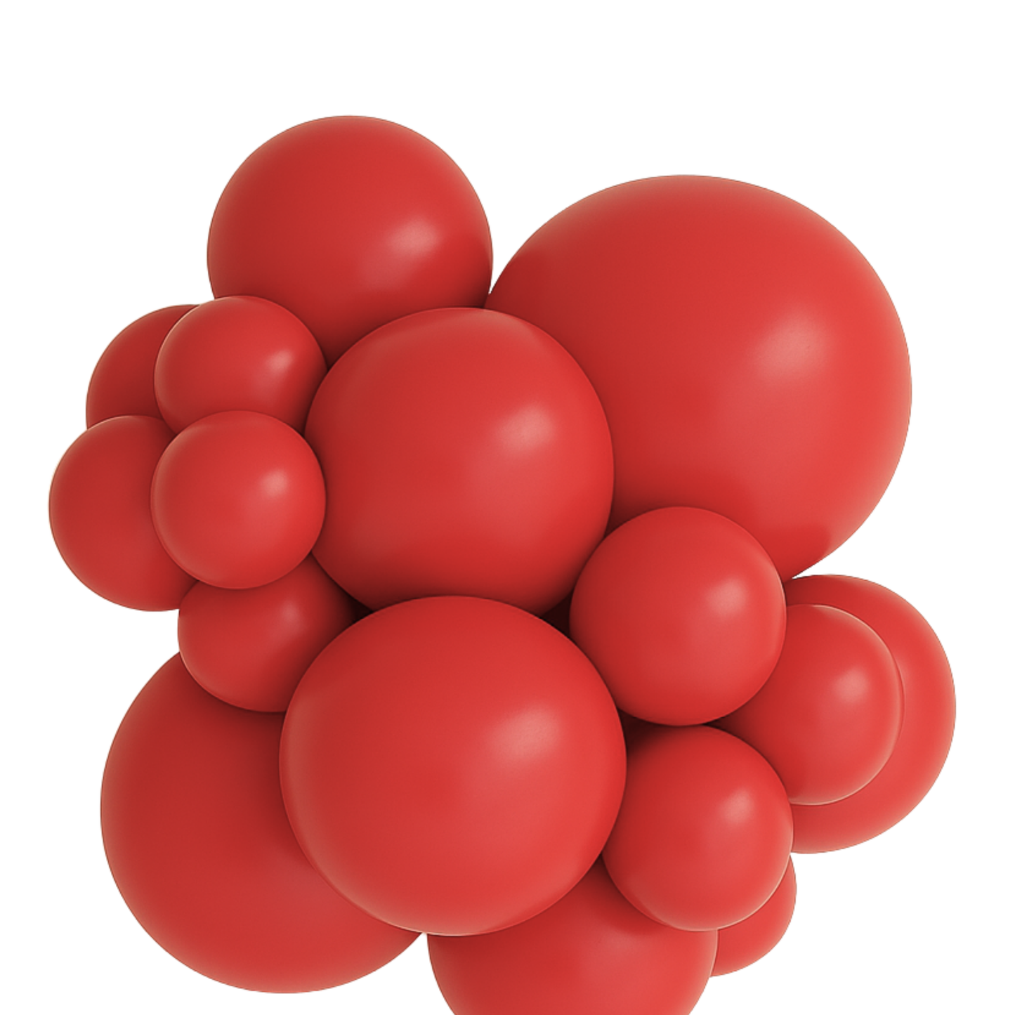 Globo de látex rojo