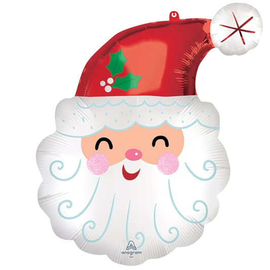 Santa Face Foil Balloon