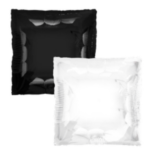 Black & White Square Foil Balloons