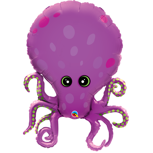 Purple Octopus Foil Balloon