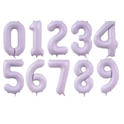 Number 4 Foil Balloon  Lilac  40"